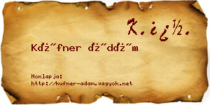 Küfner Ádám névjegykártya