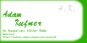 adam kufner business card