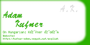 adam kufner business card